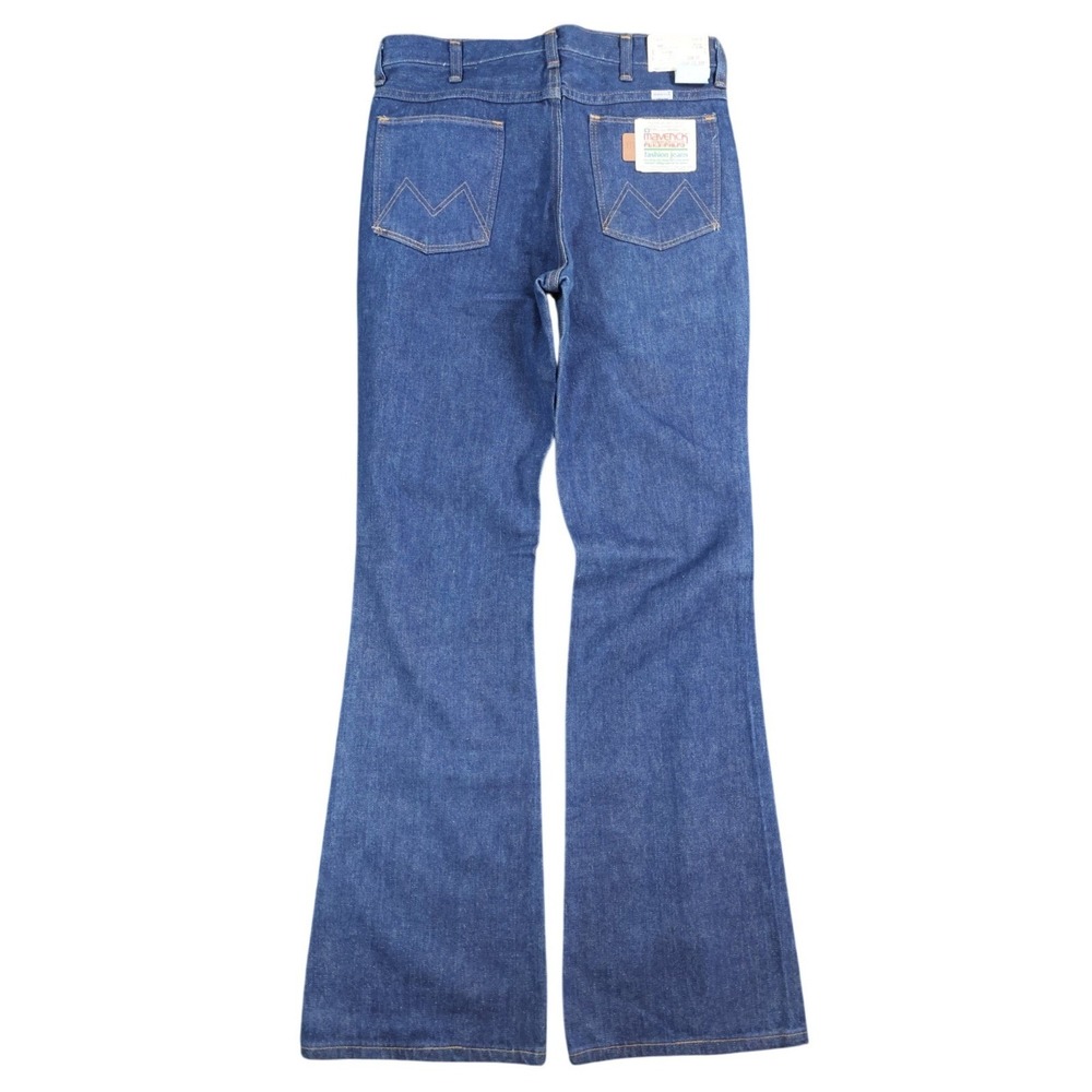 Maverick Flare Leg‎ Jeans Mens 32XL Blue Cotton Slim Fit Vintage 70s 80s USA NOS